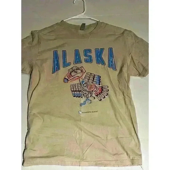 Mens Medium Alaska Tribal Shirt Cream - Picture 1 of 4